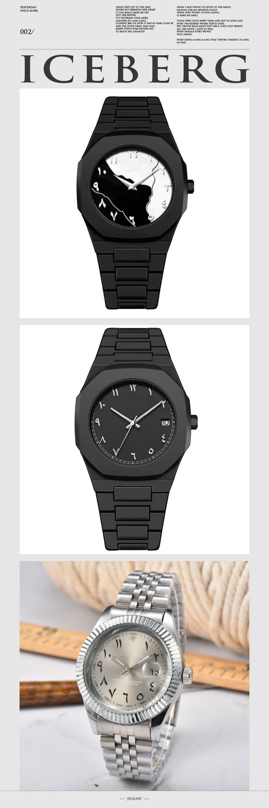 3 ARABIC WATCH COMBO